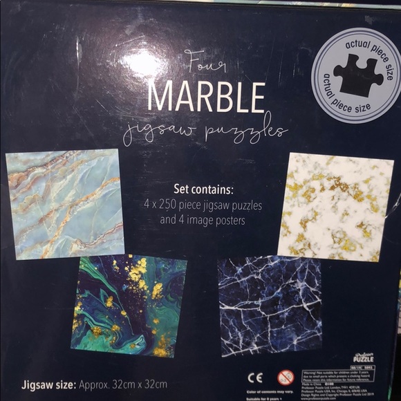 Four Beautiful Marble Jigsaw Puzzles - Picture 2 of 2